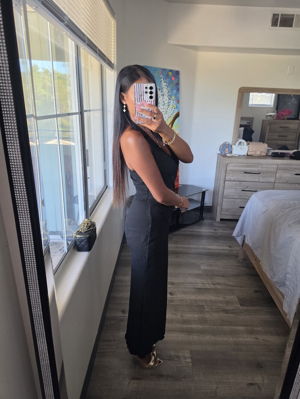 Chic Black Halter Cutout Maxi Dress - Picture 16 of 16